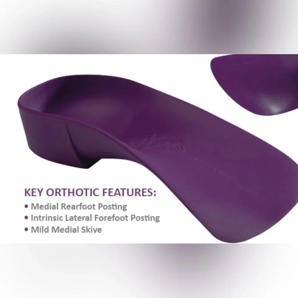 Orthotic system shoe inserts custom to foot type Quadrastep system size B